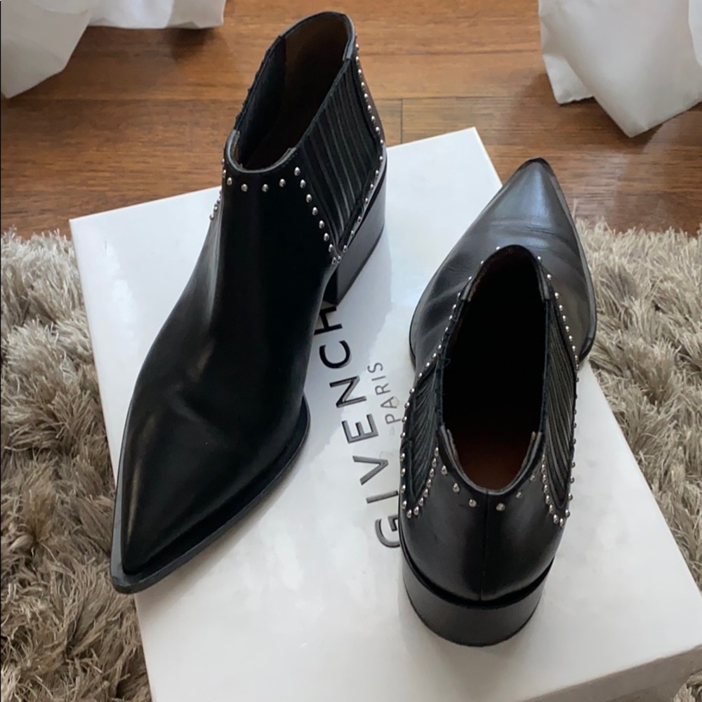 Givenchy Black Leather Booties - image 1